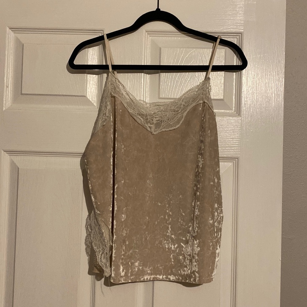 Velvet Cream Colored Cami